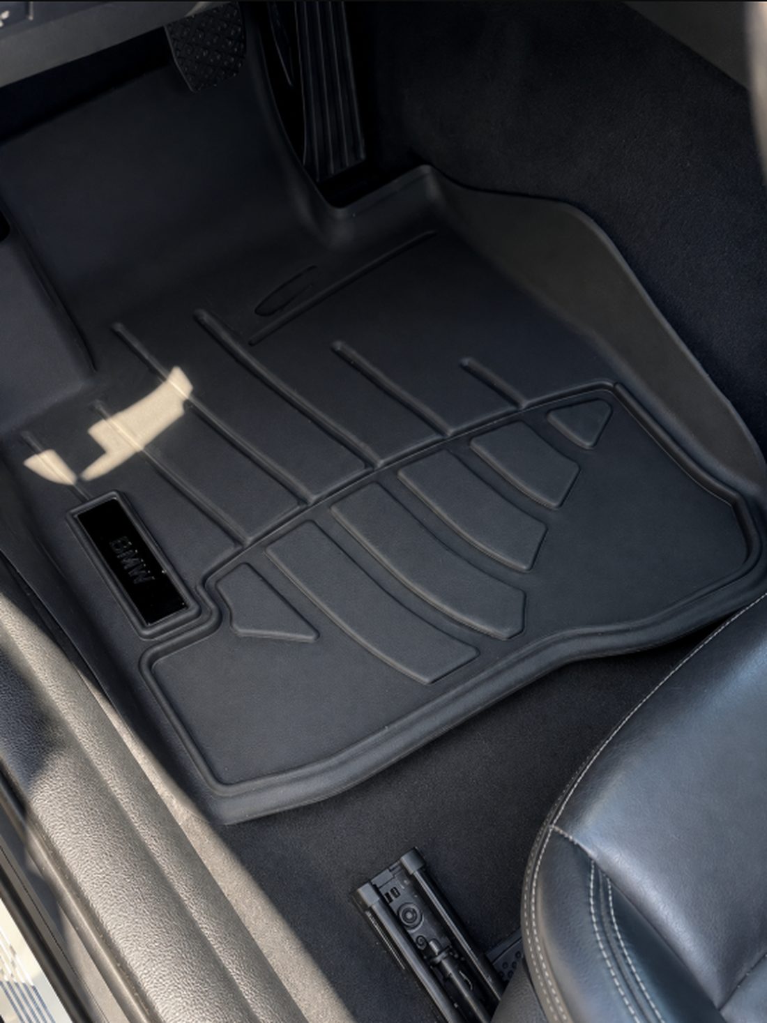BMW M4 interior floor after detailing