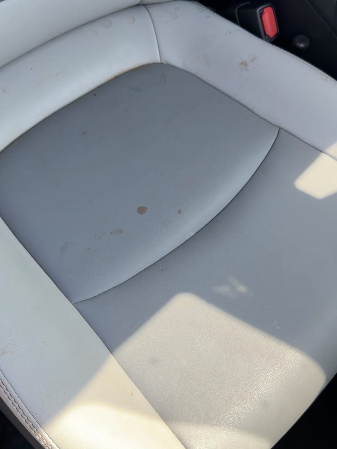 Toyota RAV4 seat before detailing