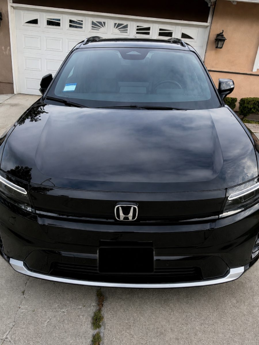 Black Honda Prologue Touring after an exterior detail