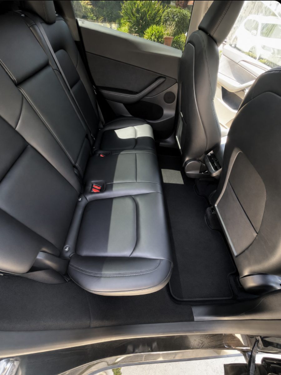 Clean detailed rear seats